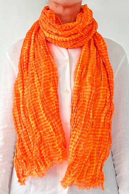 Cotton Scarf: Wall Aqua/Blue - PMA Store at the Portland Museum of Art, Maine