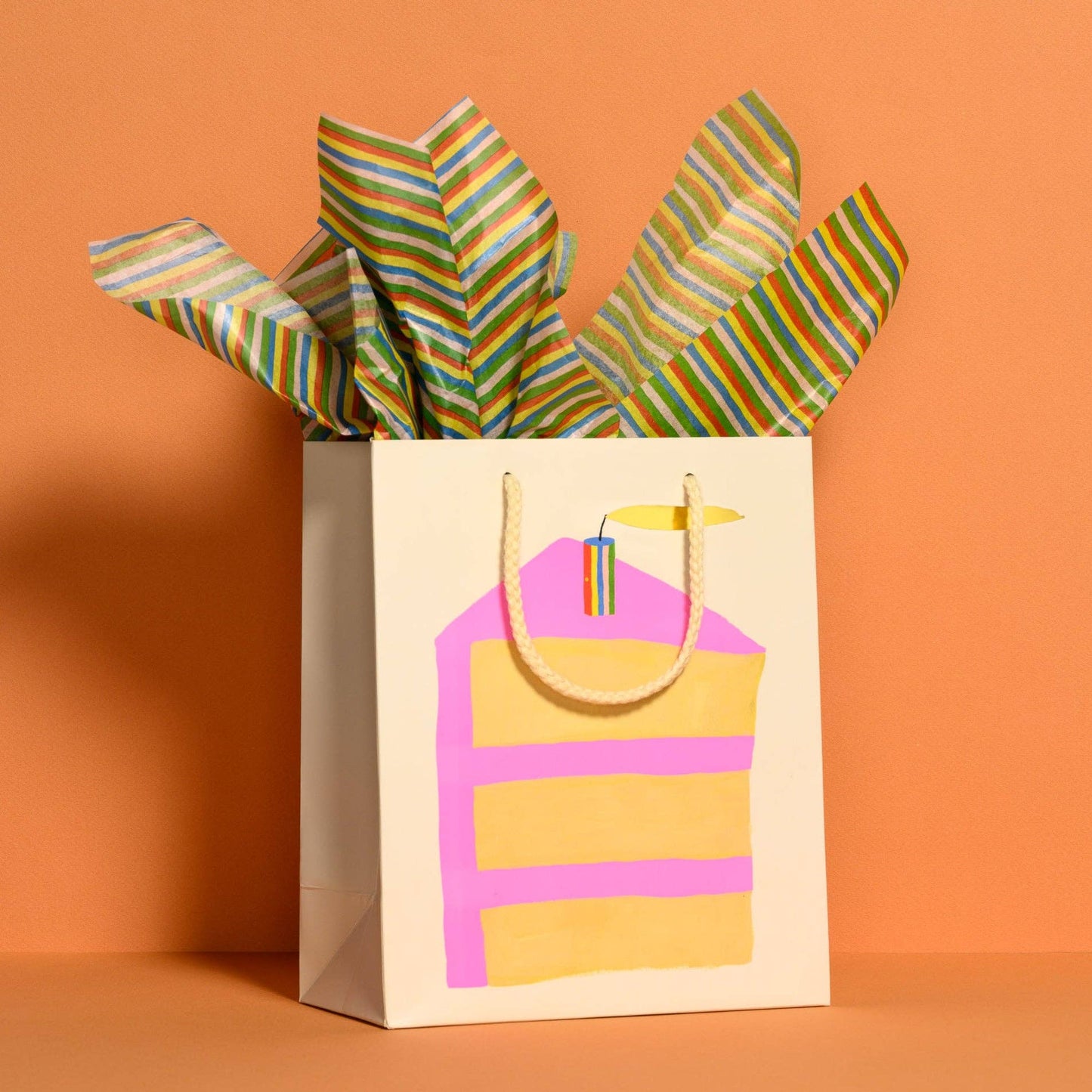 Colorful Stripe tissue paper: 5 Sheets - PMA Store at the Portland Museum of Art, Maine