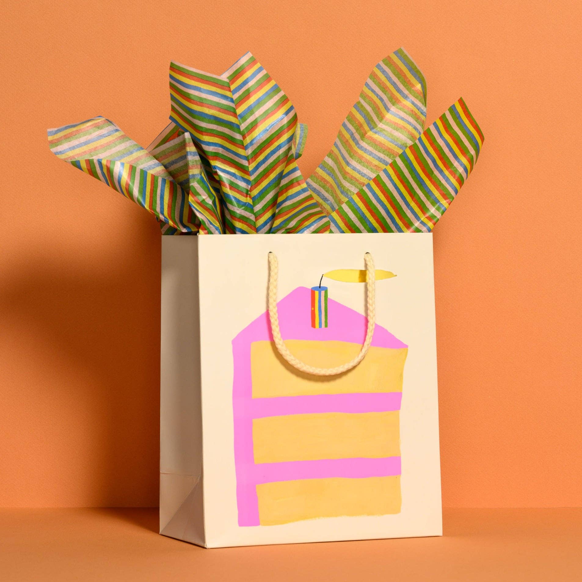 Colorful Stripe tissue paper: 5 Sheets - PMA Store at the Portland Museum of Art, Maine