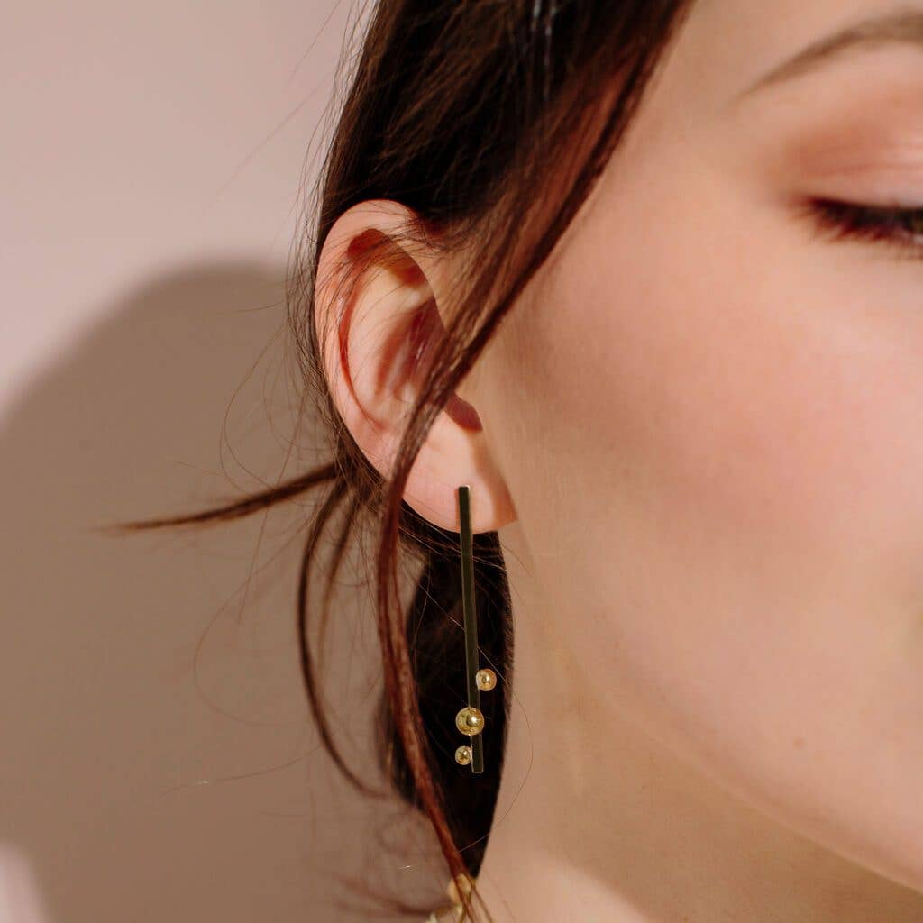 MULXIPLY - Rain Earrings | Mixed Metals - PMA Store at the Portland Museum of Art, Maine
