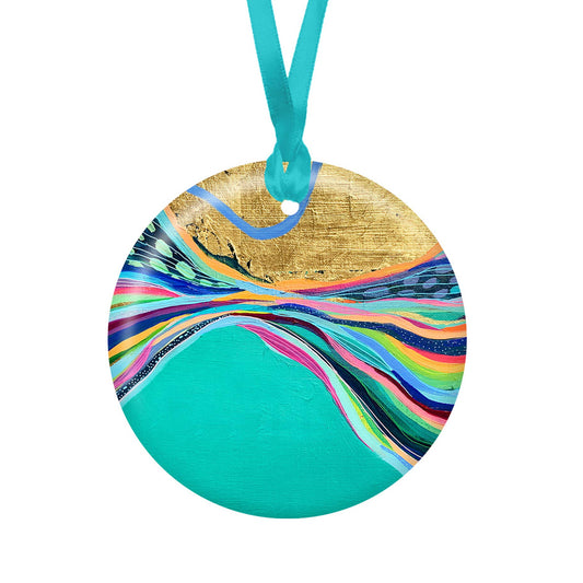 EttaVee "Rainbow Riviera 1"Keepsake Ornament - PMA Store at the Portland Museum of Art, Maine
