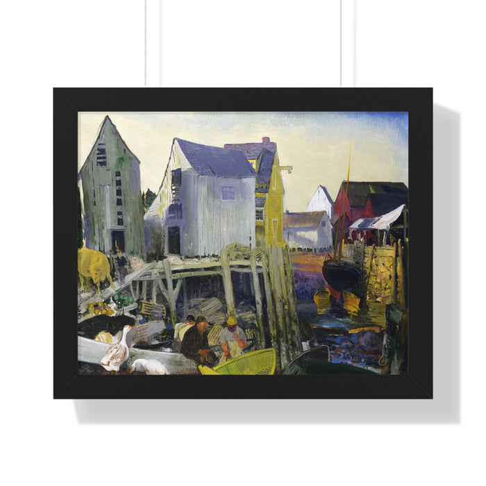 Matinicus, 1916 by George Bellows Framed Poster - Rustic Wall Art for Home Decor