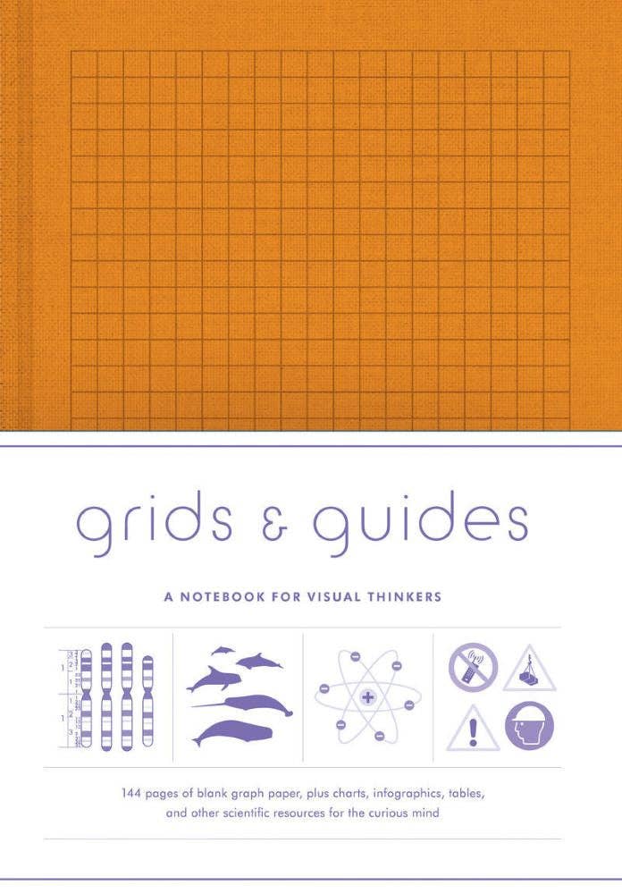 Chronicle Books - Grids & Guides Orange Notebook - PMA Store at the Portland Museum of Art, Maine