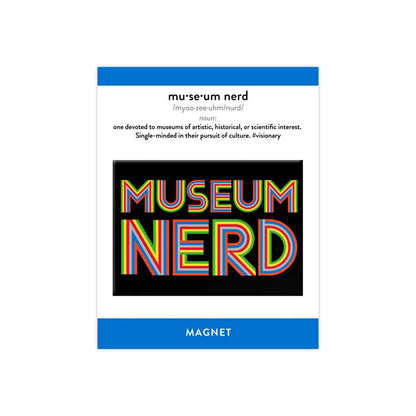 Museum Nerd Classic Black Magnet: None (Loose) - PMA Store at the Portland Museum of Art, Maine