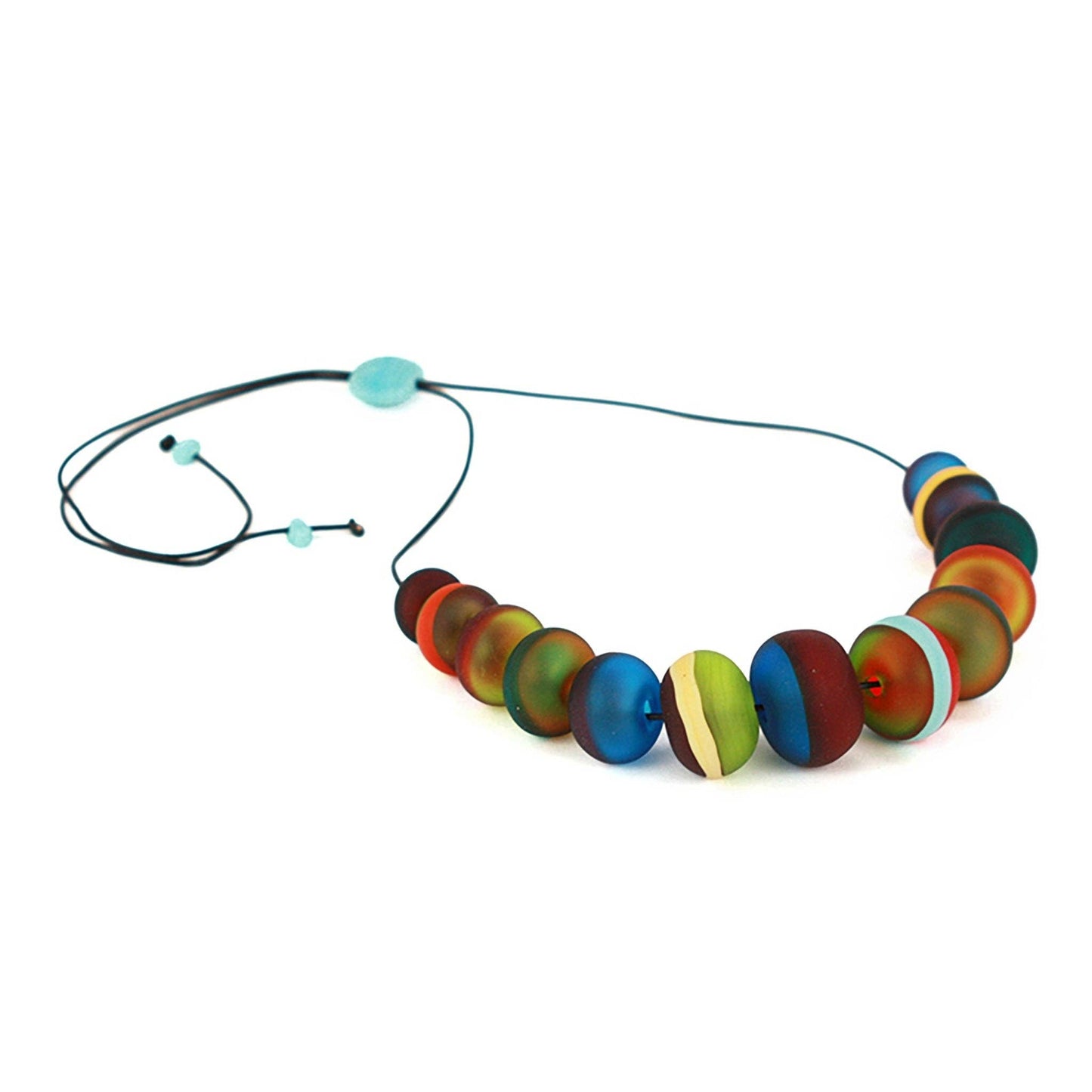 Soft stripes necklace -Multi-color - PMA Store at the Portland Museum of Art, Maine