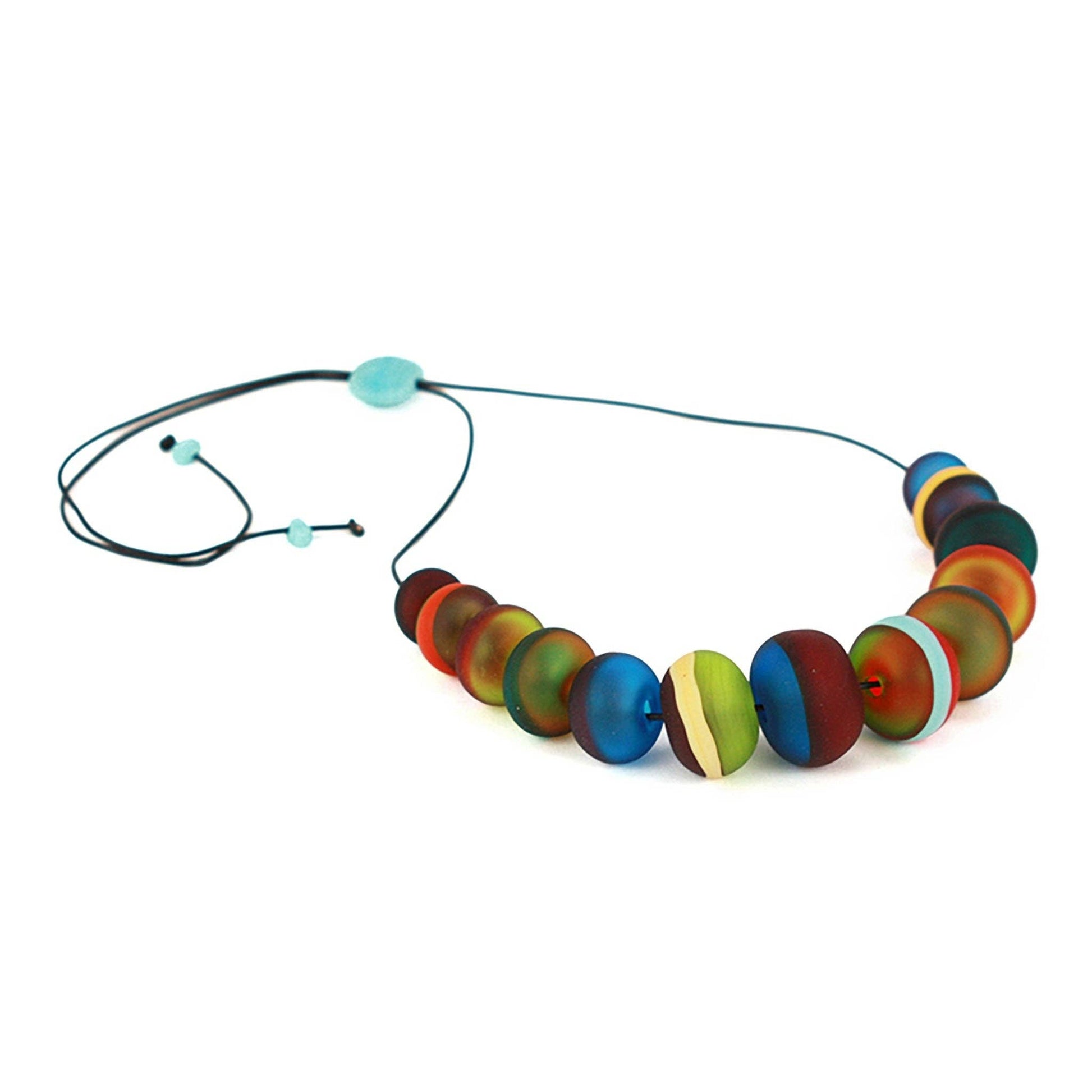 Soft stripes necklace -Multi-color - PMA Store at the Portland Museum of Art, Maine