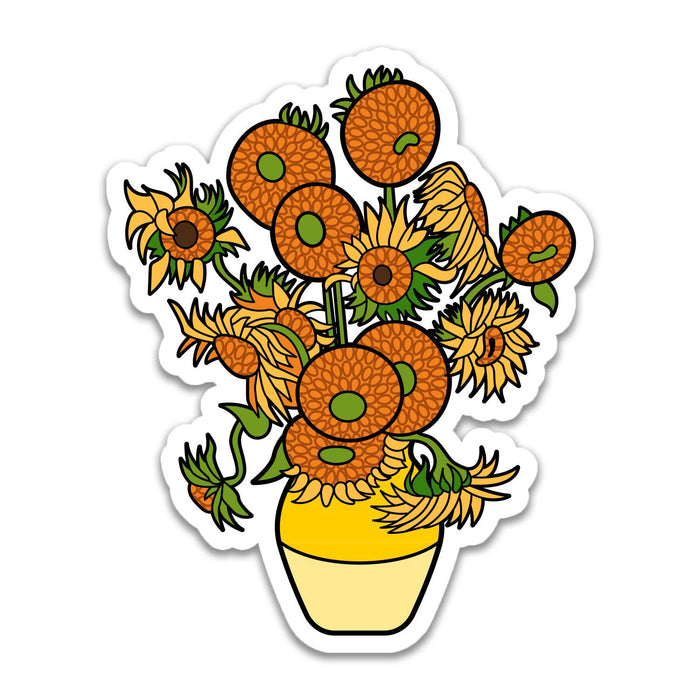 Today is Art Day - Sticker - Sunflowers - Vincent van Gogh