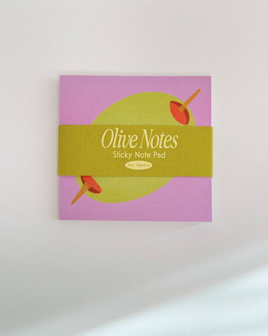Olive Sticky Notes - PMA Store at the Portland Museum of Art, Maine