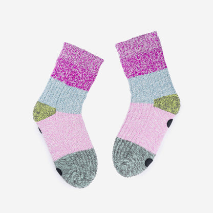 Color Band House Socks: Poppy Teal / L/XL - W 9.5-12.5<br>M 8-11 - PMA Store at the Portland Museum of Art, Maine