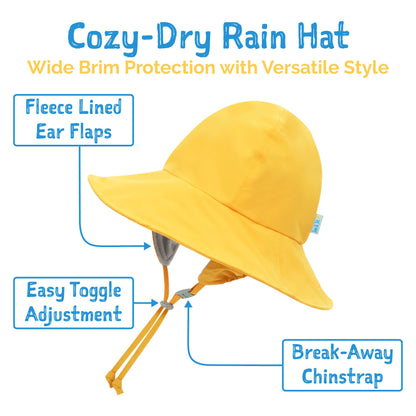 Jan & Jul - Yellow | Kids Waterproof Rain Hats: XL - PMA Store at the Portland Museum of Art, Maine