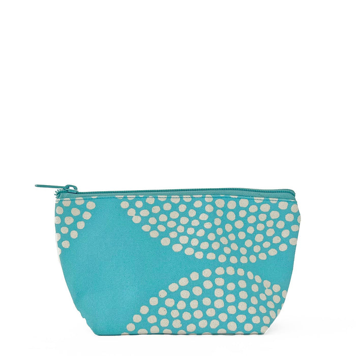 See Design - Travel Pouch Small: Big Smudge Dot Green/Aqua