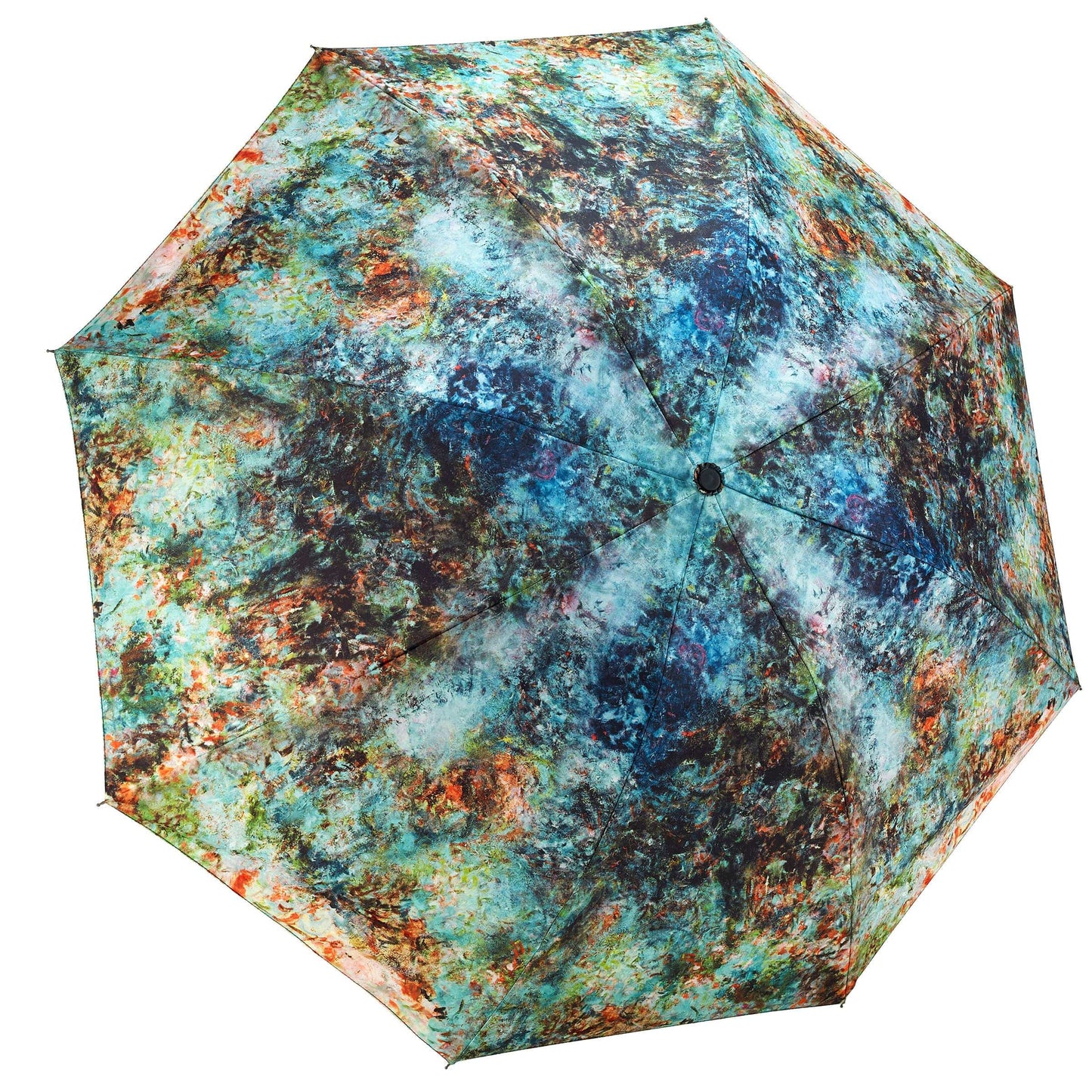 House at Giverny Viewed From Rose Garden RC Folding Umbrella - PMA Store at the Portland Museum of Art, Maine