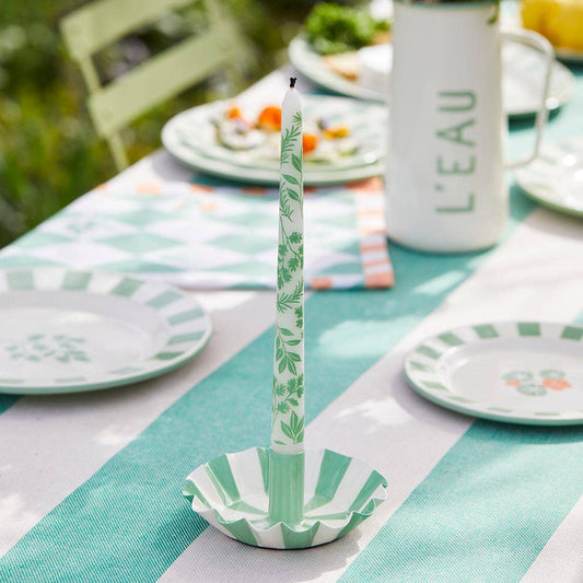 Talking Tables USA - Home, Birthday, Games & Seasonal Decor - Herb Taper Dinner Candles - 2 Pack | Summer Candles |