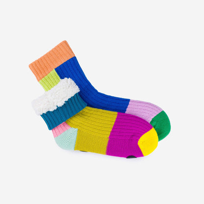 VERLOOP | knits - Mismatch House Socks: Rainbow / L/XL - W 9.5-12.5<br>M 8-11 - PMA Store at the Portland Museum of Art, Maine