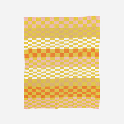 Mosaic Checkerboard Throw: Wine Red - PMA Store at the Portland Museum of Art, Maine