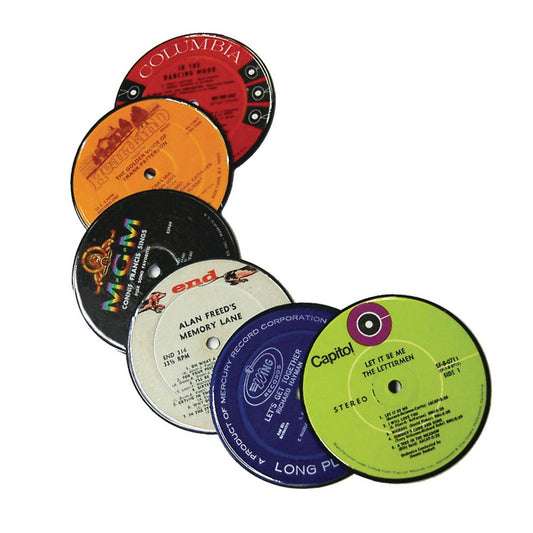 Vinyl Record Label Coasters (Set of 6) - PMA Store at the Portland Museum of Art, Maine