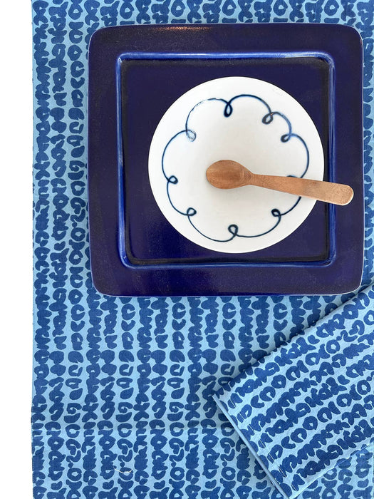 See Design - Table Runner: Touch Blue/Blue