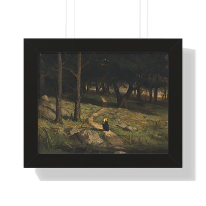 Untitled (Walking in the Woods), 1880s by Edward Mitchell Bannister Nature-Inspired Framed Poster, Wall Art, Interior Decor, Gift for Nature Lovers, Home Decoration - PMA Store at the Portland Museum of Art, Maine