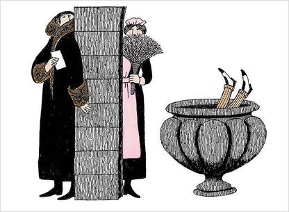 Pomegranate - Edward Gorey: Mysterious Messages, Cryptic Cards, Coded Conundrums, Anonymous Notes Book of Postcards - PMA Store at the Portland Museum of Art, Maine