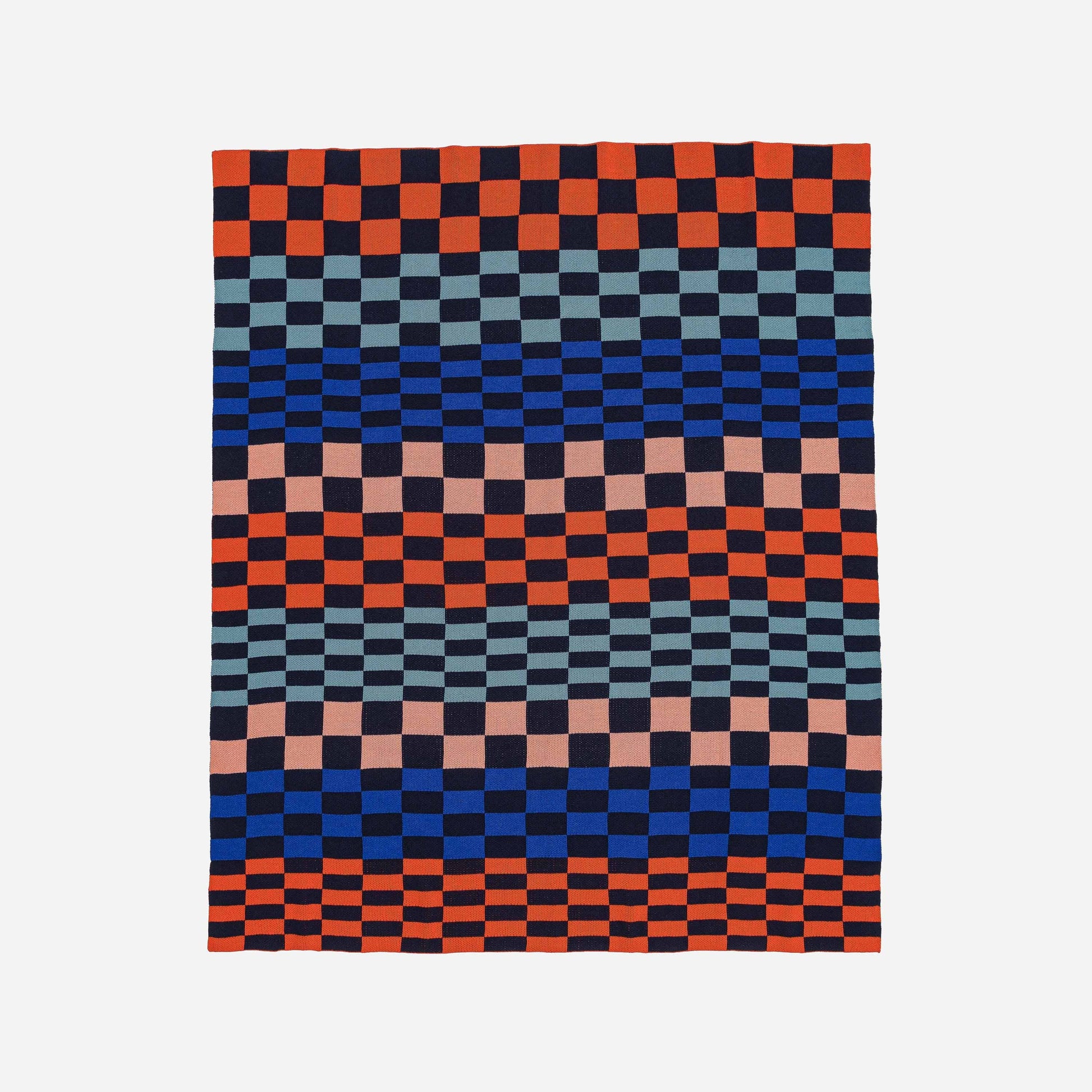 Mosaic Checkerboard Throw: Wine Red - PMA Store at the Portland Museum of Art, Maine