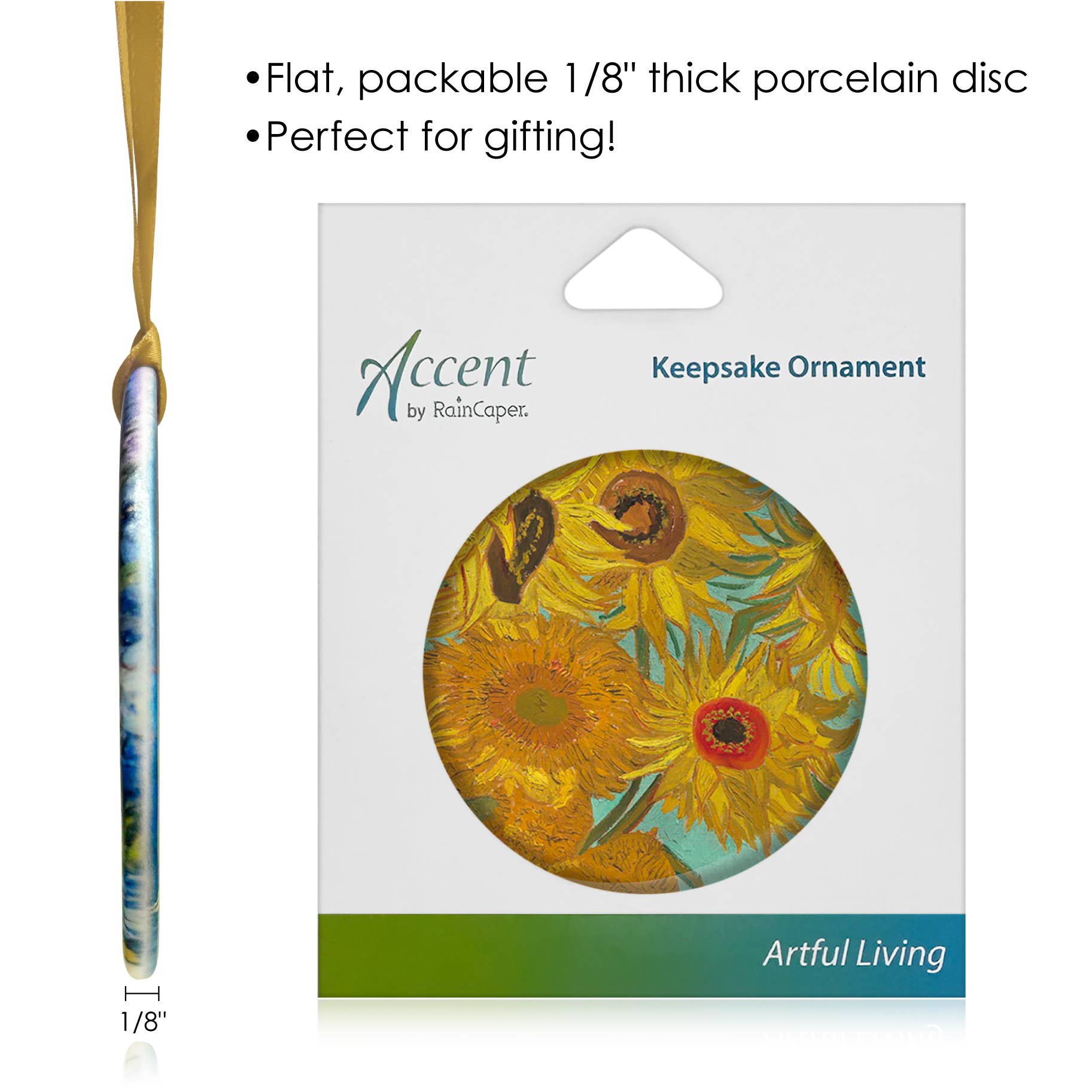 Van Gogh "Sunflowers" Keepsake Ornament - PMA Store at the Portland Museum of Art, Maine