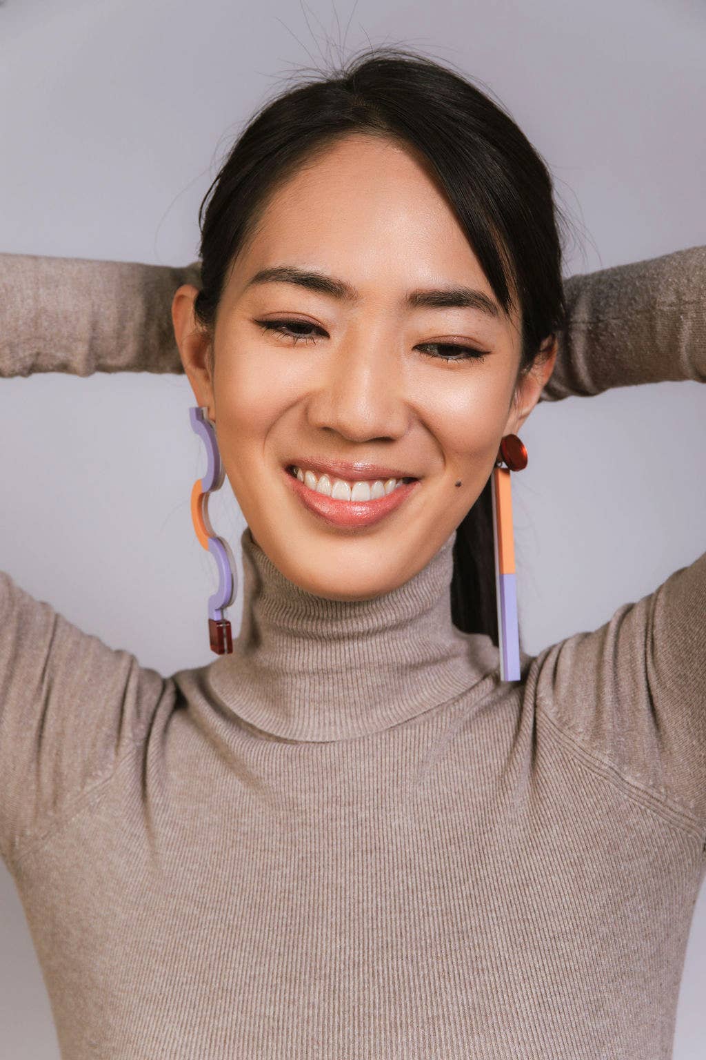 Pamela Coromoto - NEW Memphis Statement Earrings - Bold & unforgettable: Electric Blue
