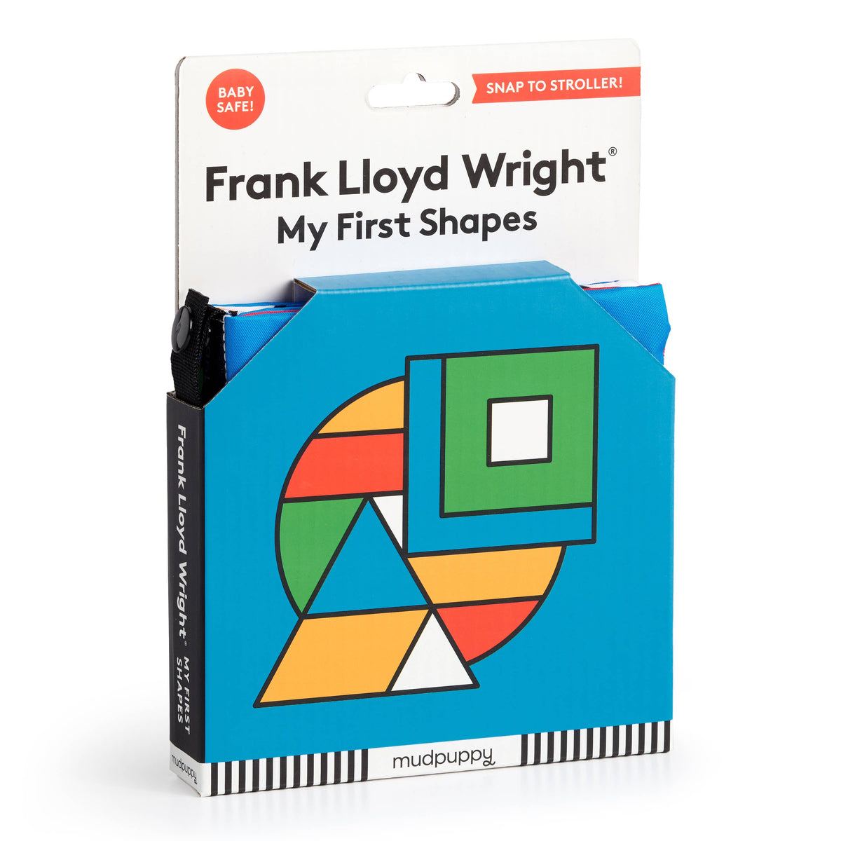 Chronicle Books - Frank Lloyd Wright My First Shapes Crinkle Fabric Stroller Book - PMA Store at the Portland Museum of Art, Maine