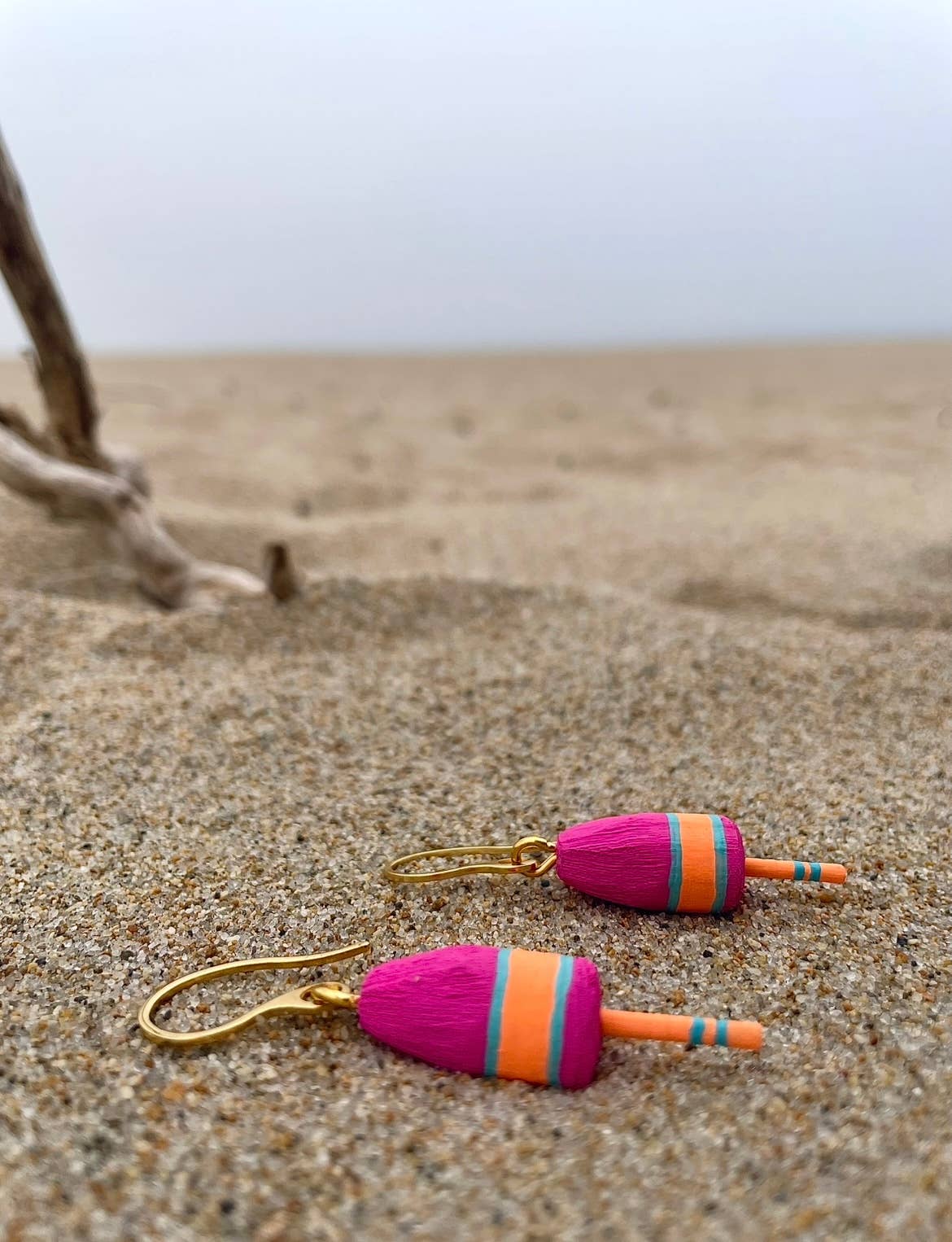 Blue Harbour Boatique - Buoy Earrings: White - PMA Store at the Portland Museum of Art, Maine