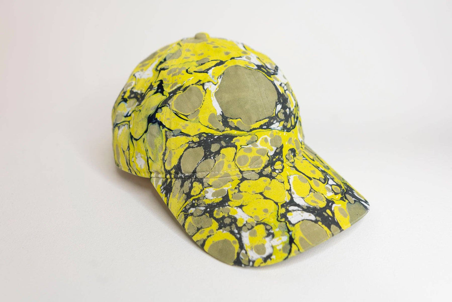 Tempered East - Marbled Dad Hat: Stone: Yellow
