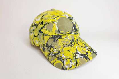 Tempered East - Marbled Dad Hat: Stone: Yellow