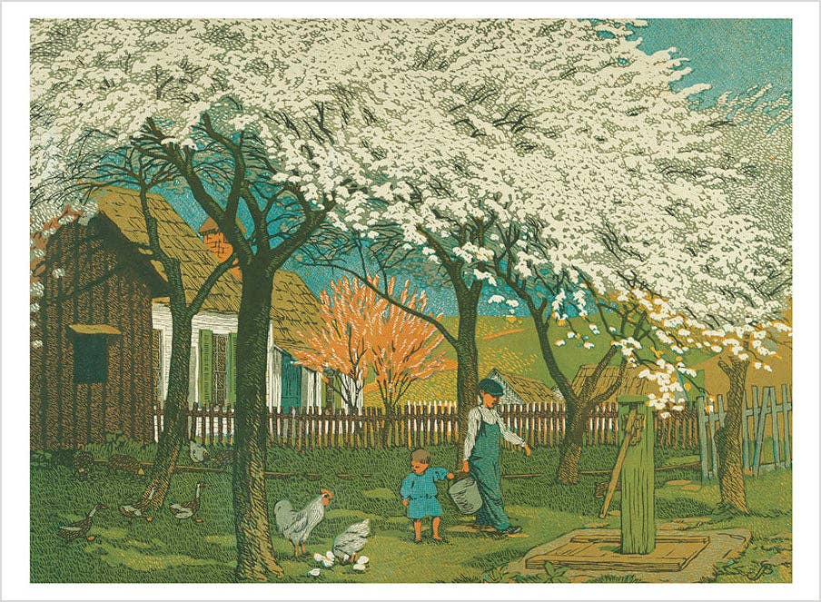Pomegranate - The Woodblock Prints of Gustave Baumann Book of Postcards - PMA Store at the Portland Museum of Art, Maine