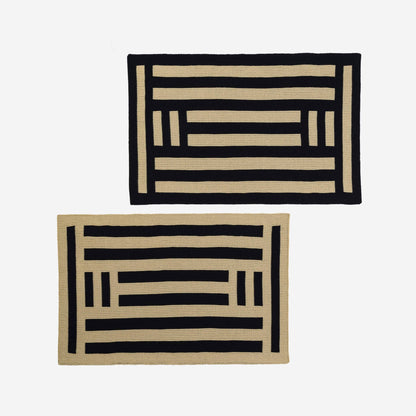 Columns Placemat Set: Cobalt - PMA Store at the Portland Museum of Art, Maine