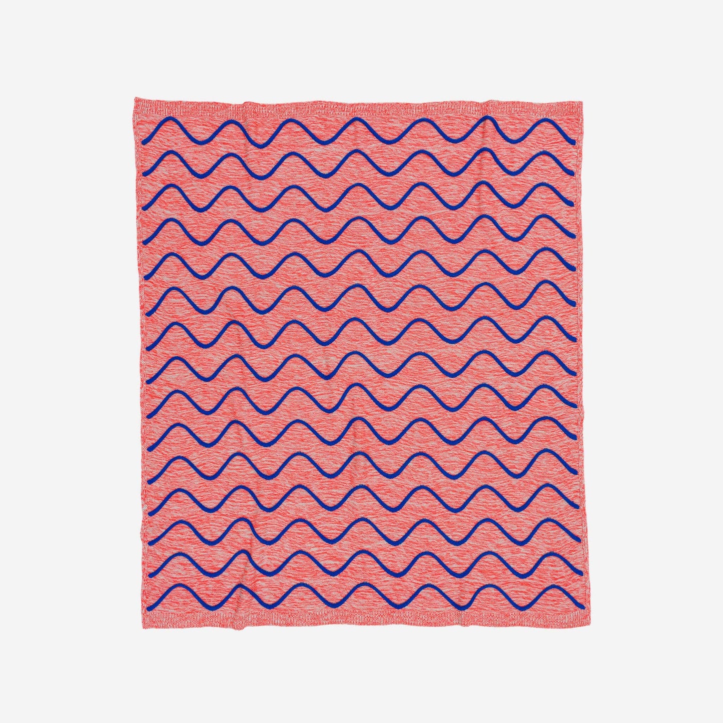Squiggle Stripe Knit Throw: Poppy Jade - PMA Store at the Portland Museum of Art, Maine