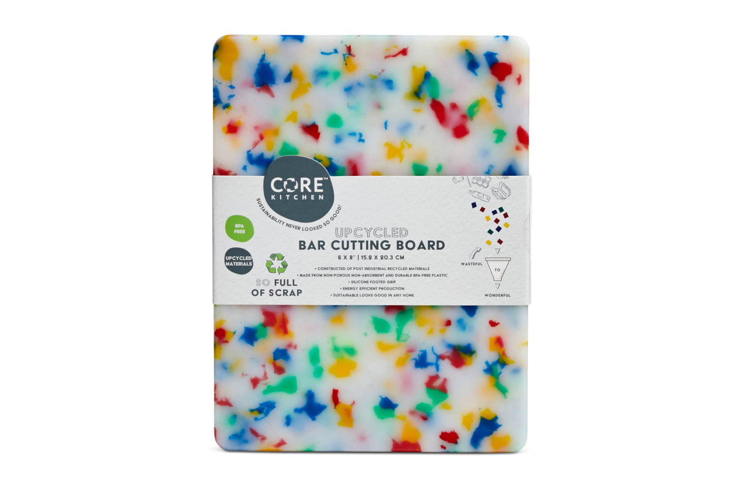 Core Home - Recycled Plastic Cutting Board XS Confetti - PMA Store at the Portland Museum of Art, Maine