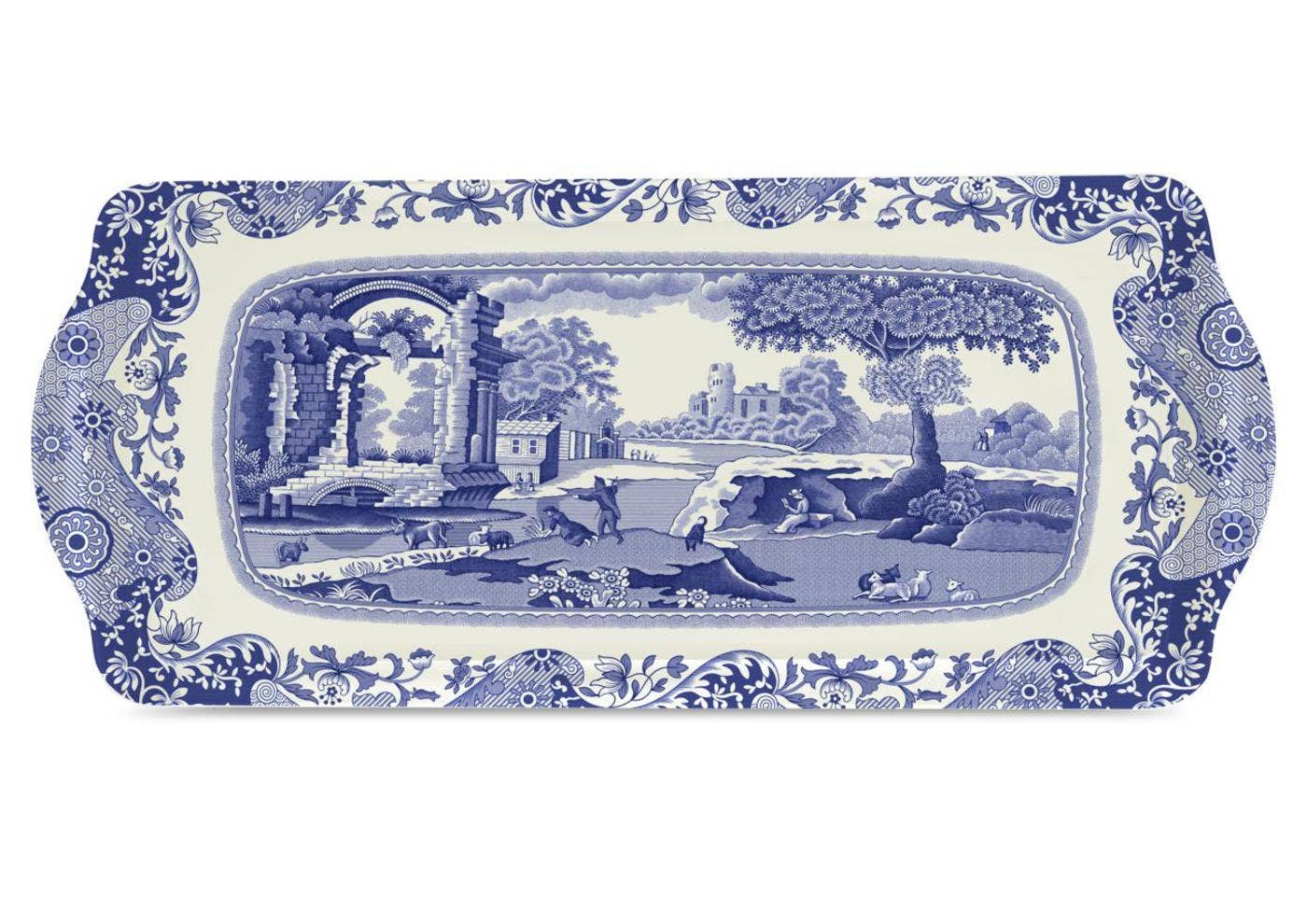 Blue Italian Sandwich Tray: Melamine / Blue Italian - PMA Store at the Portland Museum of Art, Maine