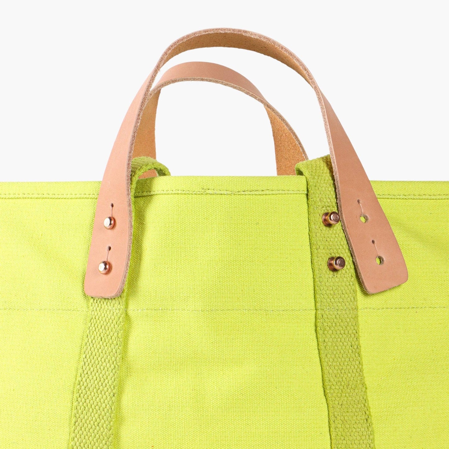 IMMODEST COTTON - Small East West Tote | Lime - PMA Store at the Portland Museum of Art, Maine