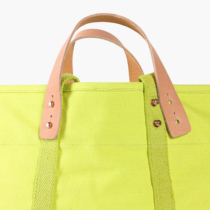 IMMODEST COTTON - Small East West Tote | Lime - PMA Store at the Portland Museum of Art, Maine