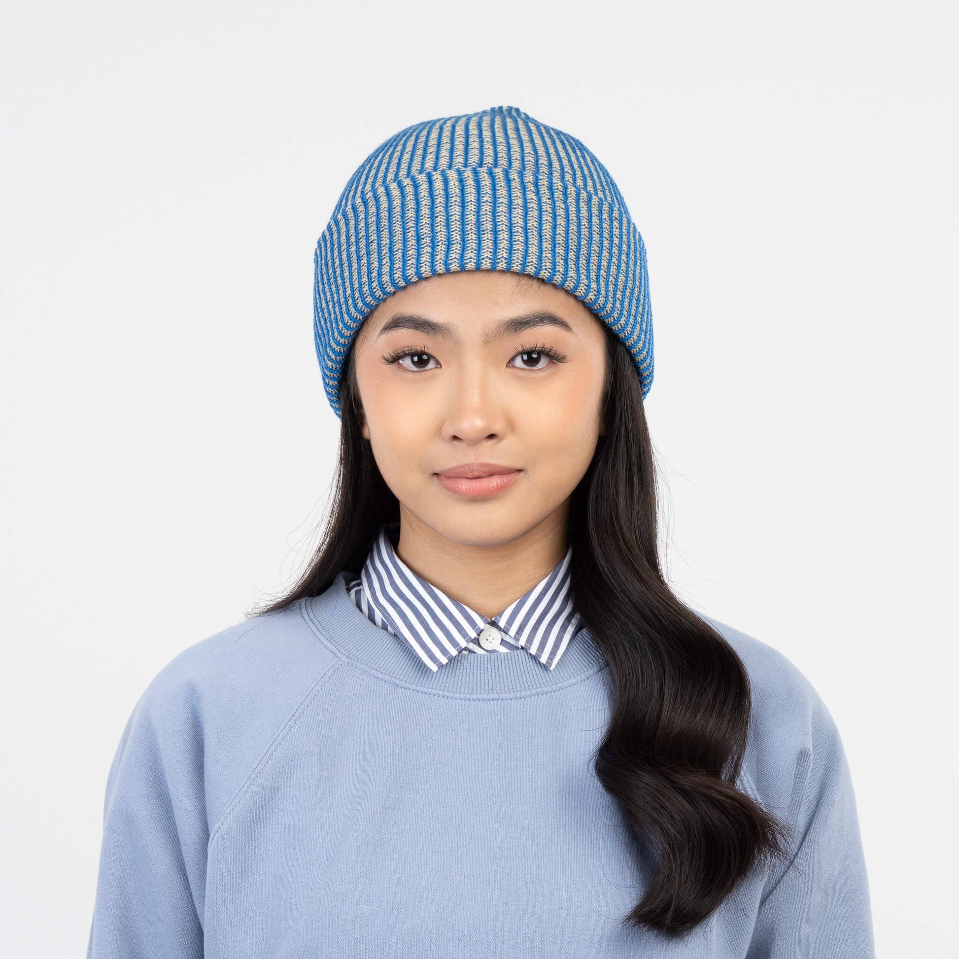 Simple Rib Knit Beanie: Peach Lime - PMA Store at the Portland Museum of Art, Maine