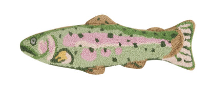 Peking Handicraft - Shaped Trout Hook Pillow - PMA Store at the Portland Museum of Art, Maine