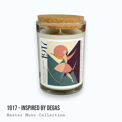 The Scented Palette - Poppy Apricot Degas-Inspired Ballet Art Candle — 1917: Candle