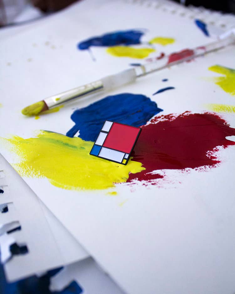 Composition II in Red, Blue, and Yellow • Enamel Pin - PMA Store at the Portland Museum of Art, Maine
