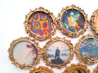 SUPERAWWWSOME - Miniature Artwork Mini Dollhouse Painting fancy frame Magnet - PMA Store at the Portland Museum of Art, Maine