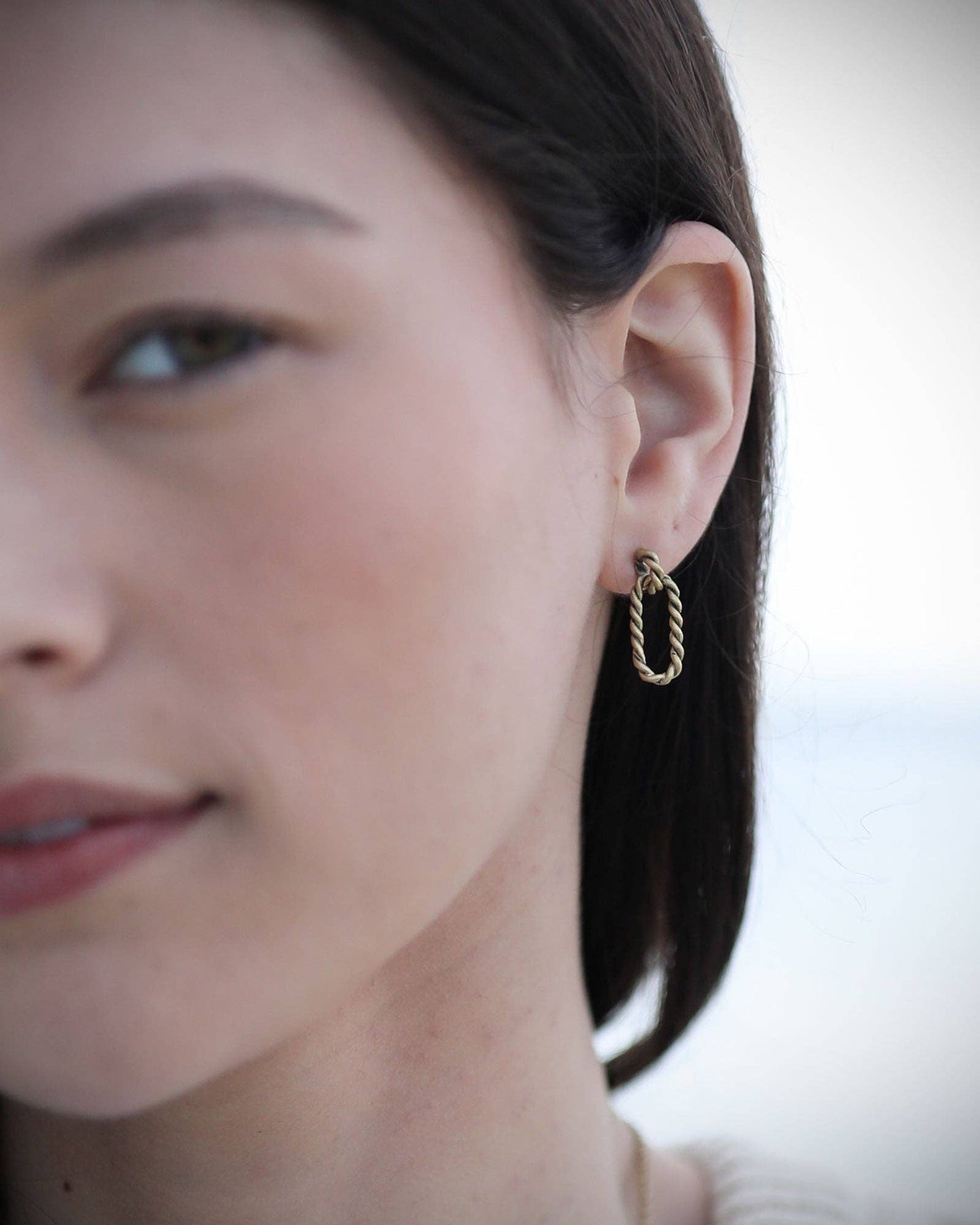 Sailors Valentine - Rope Cable Earrings: Default Title - PMA Store at the Portland Museum of Art, Maine