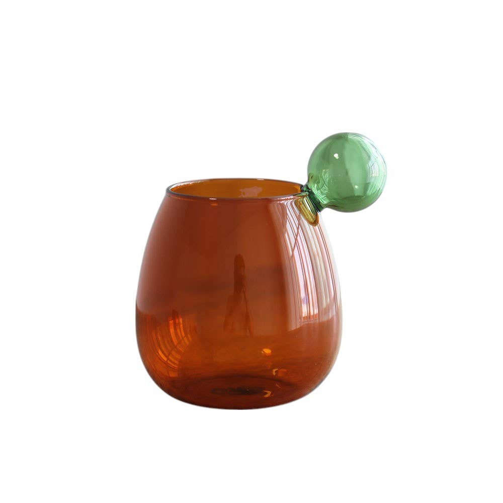 Colorful Creative Glass Mug Coffee Cup: Blue - PMA Store at the Portland Museum of Art, Maine