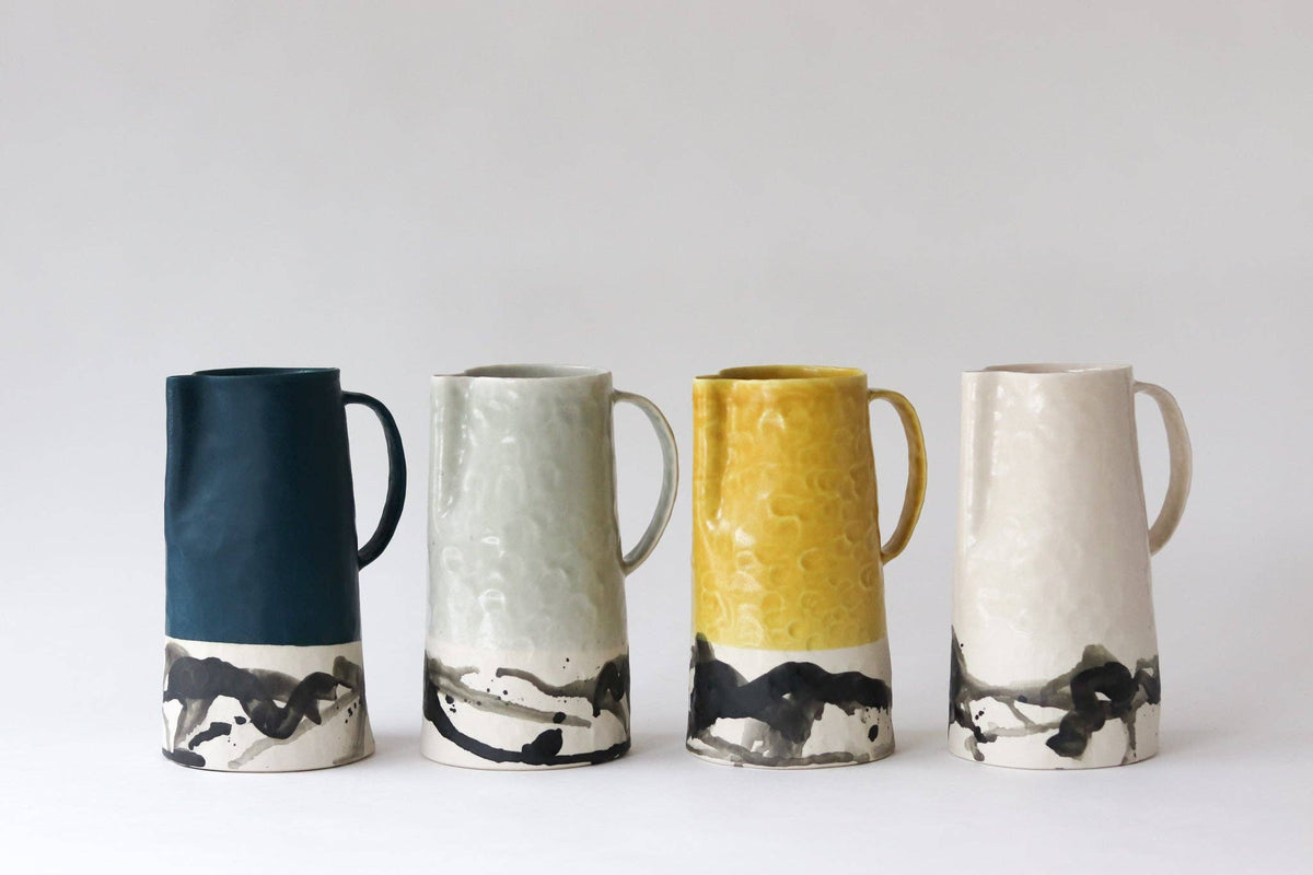 Elizabeth Benotti Ceramics - Splatter Pitcher: Daybreak - PMA Store at the Portland Museum of Art, Maine