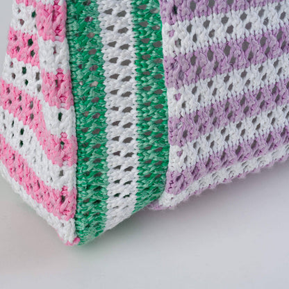 Stripe Mini Raffia Bag: Kelly Lilac - PMA Store at the Portland Museum of Art, Maine