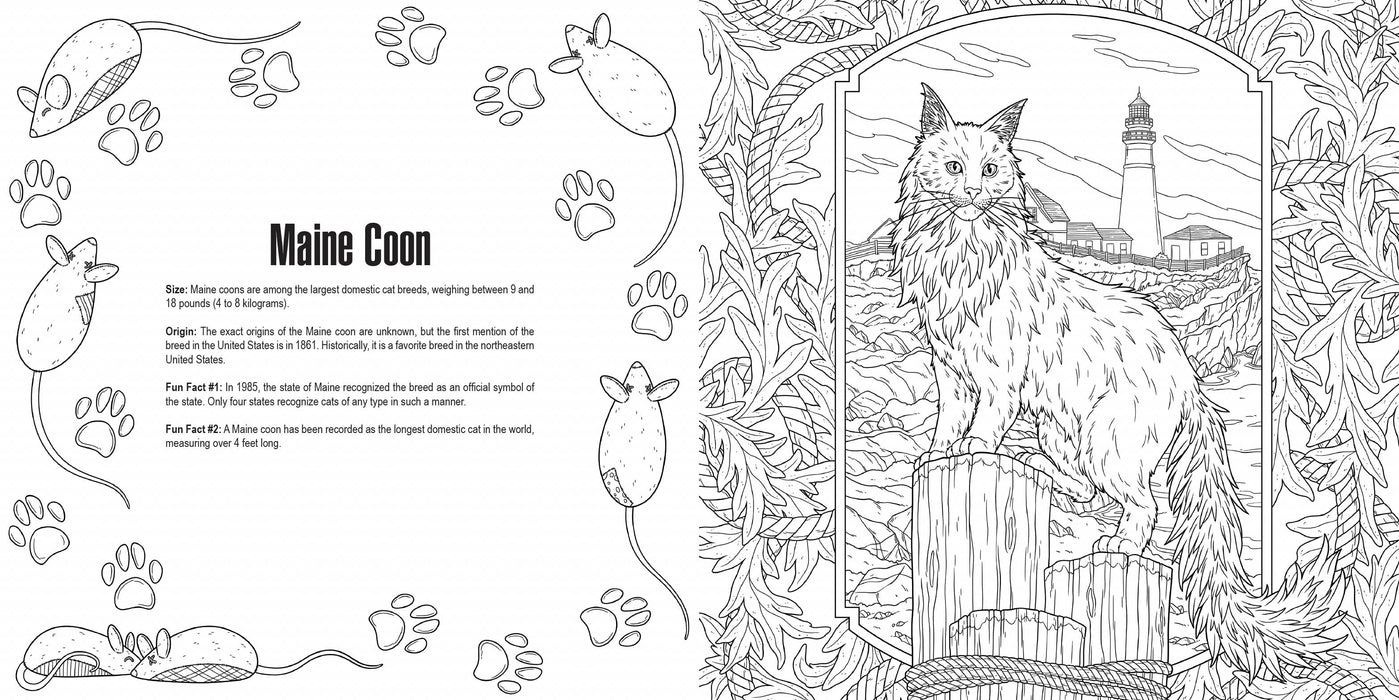 Penguin Random House LLC - Cats: A Smithsonian Coloring Book