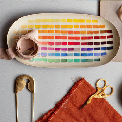 Roomytown Inc - Enamel Printed Tray - Nomenclature of Colors - PMA Store at the Portland Museum of Art, Maine