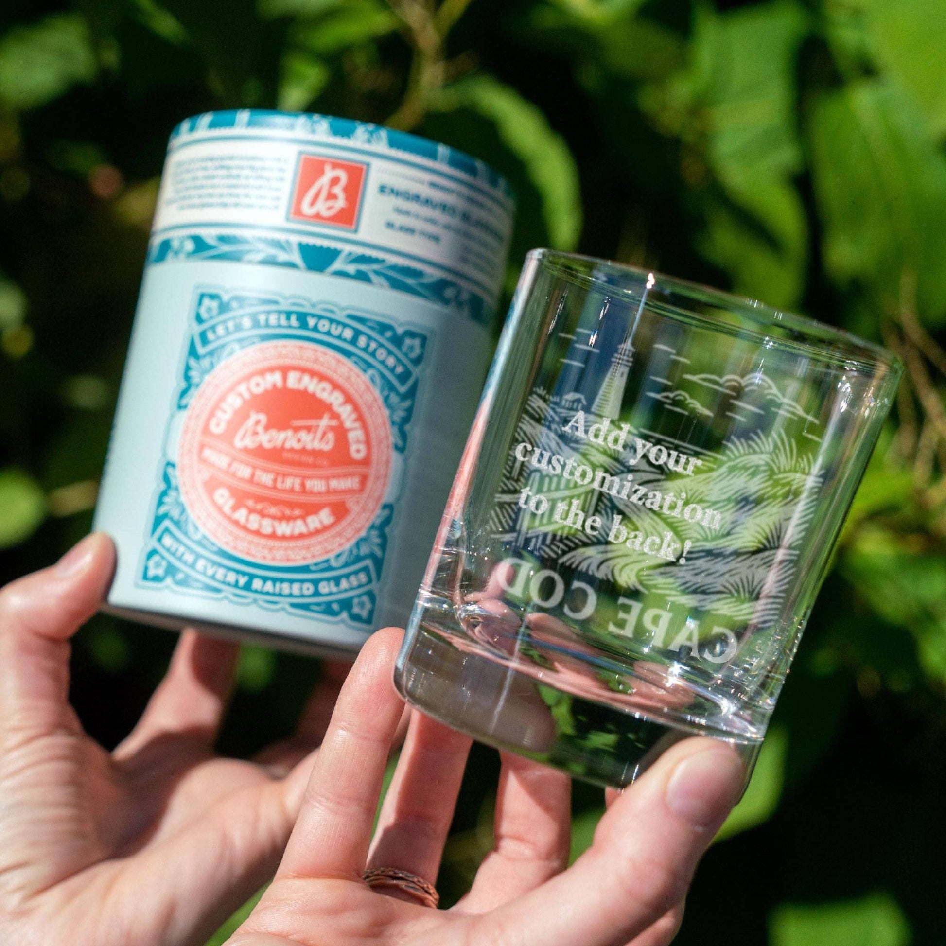 Benoit's Design Co. - Maine State Drinking Glasses: Beer Can ~16 oz - PMA Store at the Portland Museum of Art, Maine