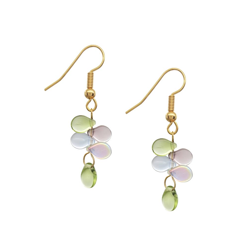 Monet Inspired Glass Petal Earrings - PMA Store at the Portland Museum of Art, Maine
